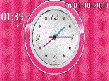 game pic for Pink-analog clock